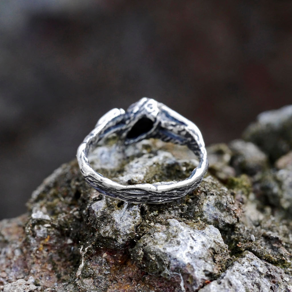 Boulder Fire Opal Ring "Eden" - blacktreelab