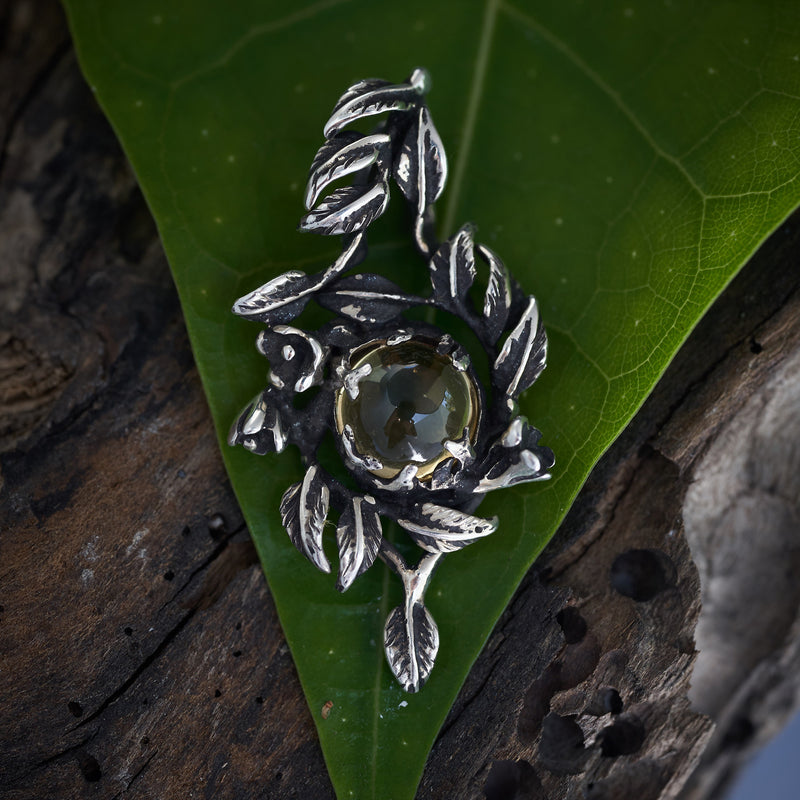 Citrine Pendant "Lace"