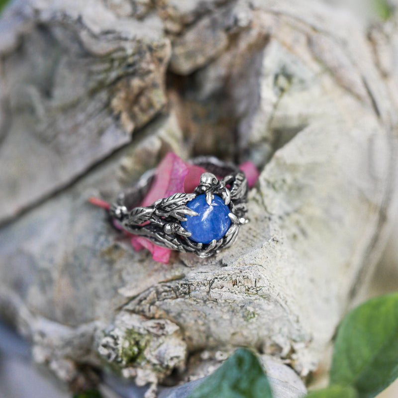 Sterling Silver Kyanite Ring "Indian Summer" - blacktreelab