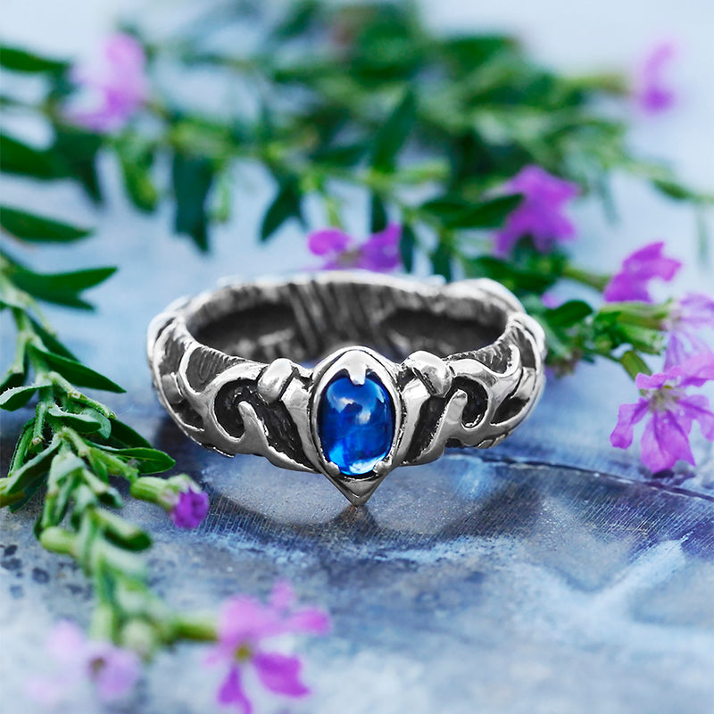 Sterling Silver Kyanite Ring BlackTreeLab "Alaya"
