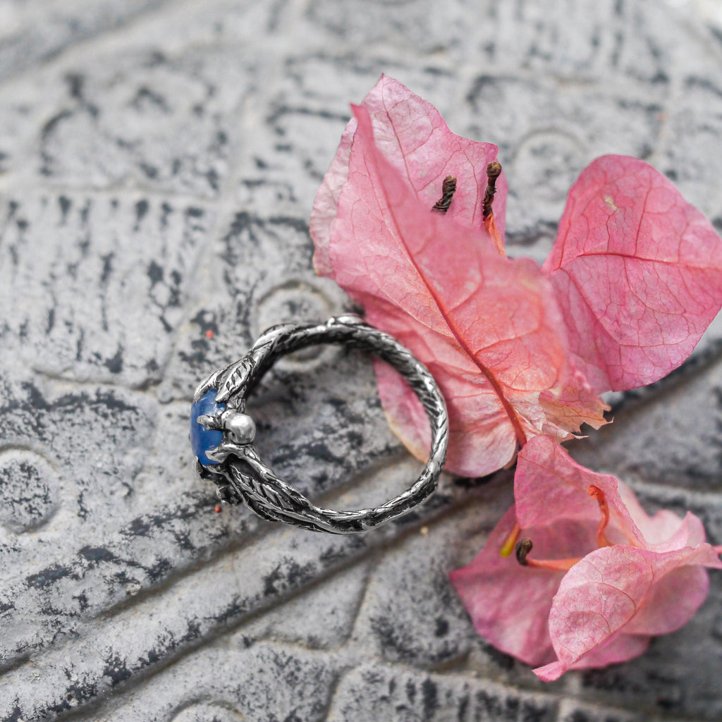 Sterling Silver Kyanite Ring "Indian Summer" - blacktreelab