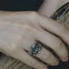 Women's Moss Agate Ring Set “Sierra"