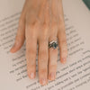 Moss Agate Ring Set