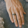 Leaves Nature Inspired Silver Peridot  Ring "Sylva"