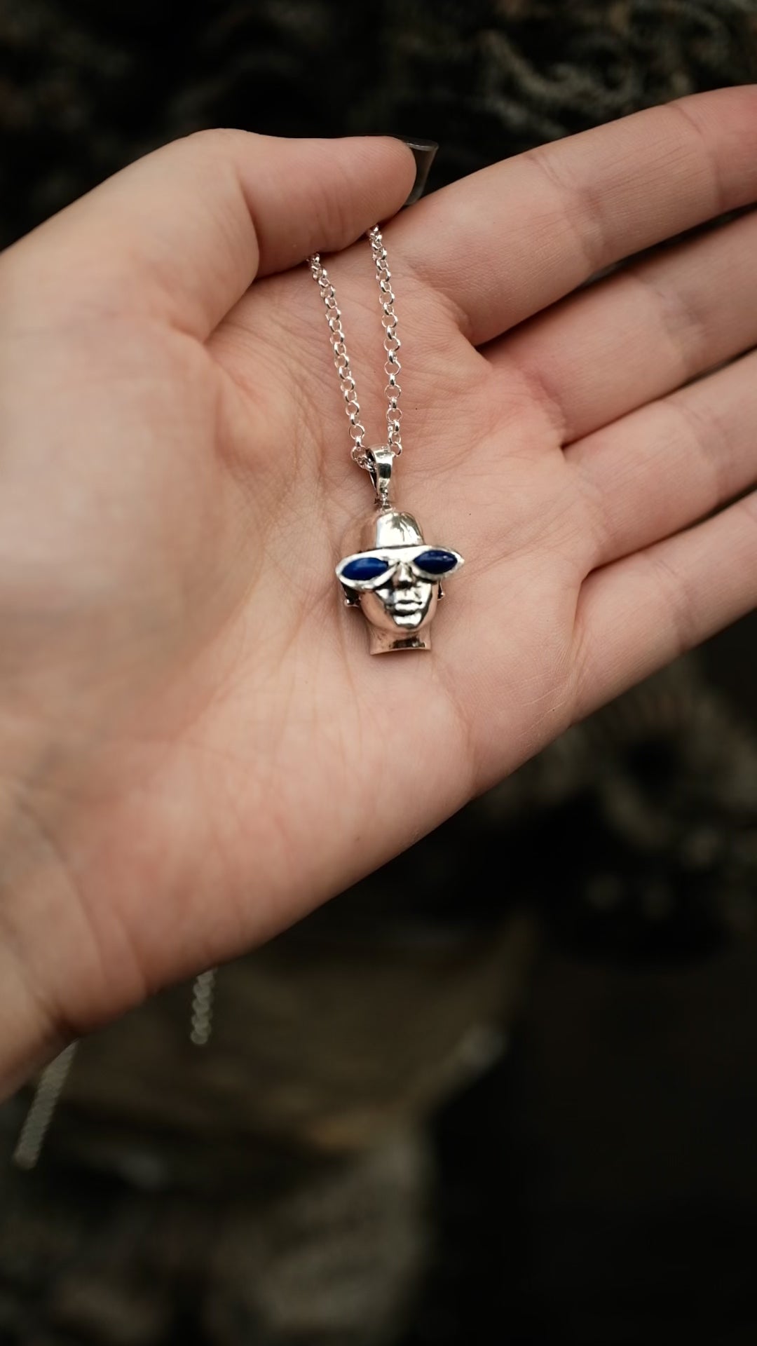 Lapis Lazuli Eye Necklace 