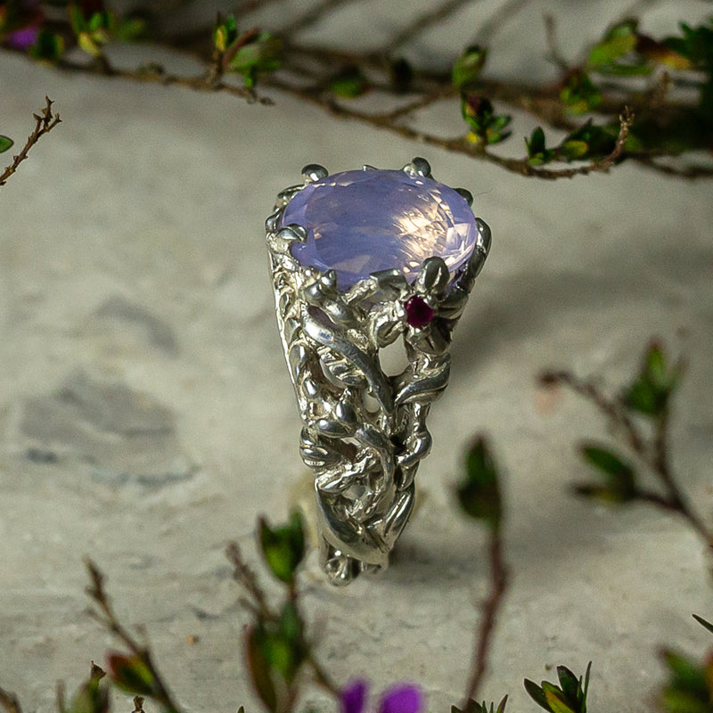 Lavender Quartz Ring Amor