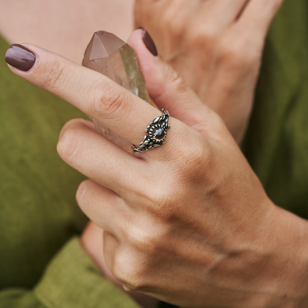 Smoky Topaz Ring "Gaia"
