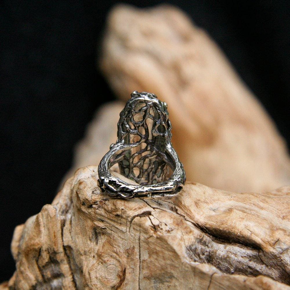 Sterling Silver Golden Rutilated Quartz Ring 