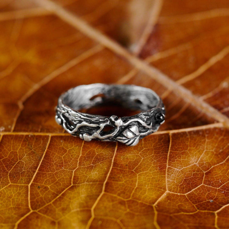 Sterling Silver men's band "Mio"