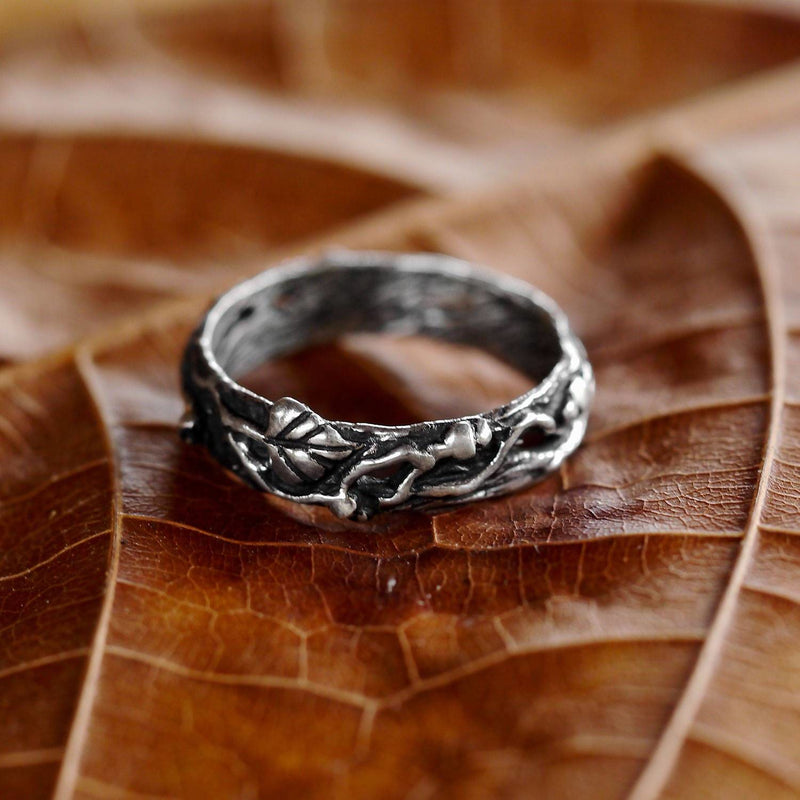 Sterling Silver men's band "Mio"