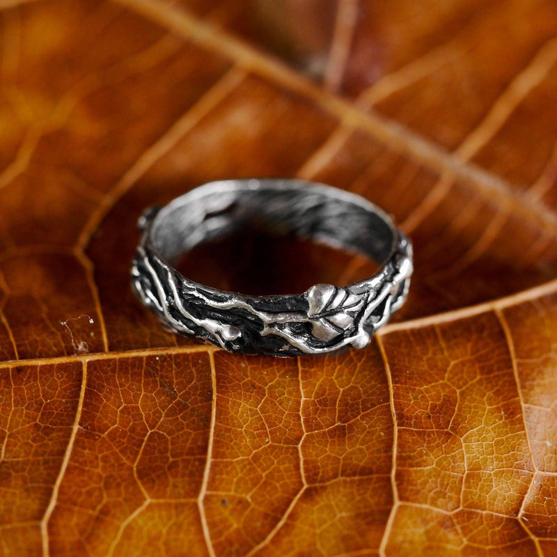 Sterling Silver men's band "Mio"