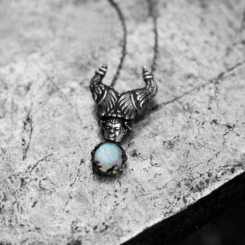 Sterling Silver Moonstone Pendant "Magnificent" - blacktreelab