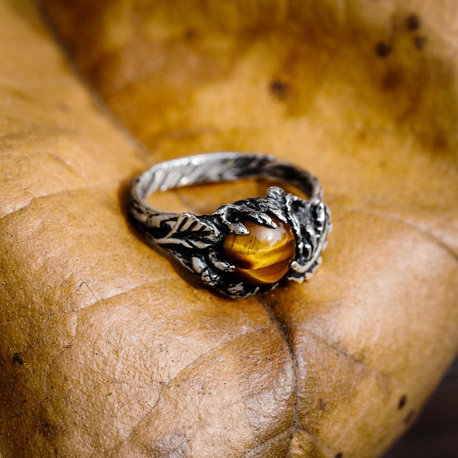 Sterling Silver Tiger's Eye Ring 