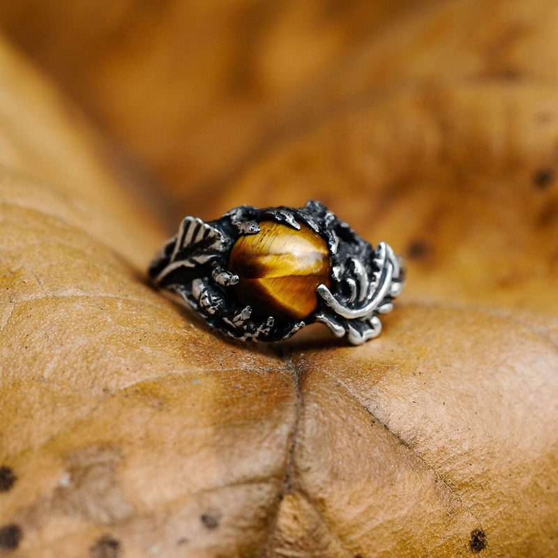 Sterling Silver Tiger's Eye Ring "Tori" - blacktreelab