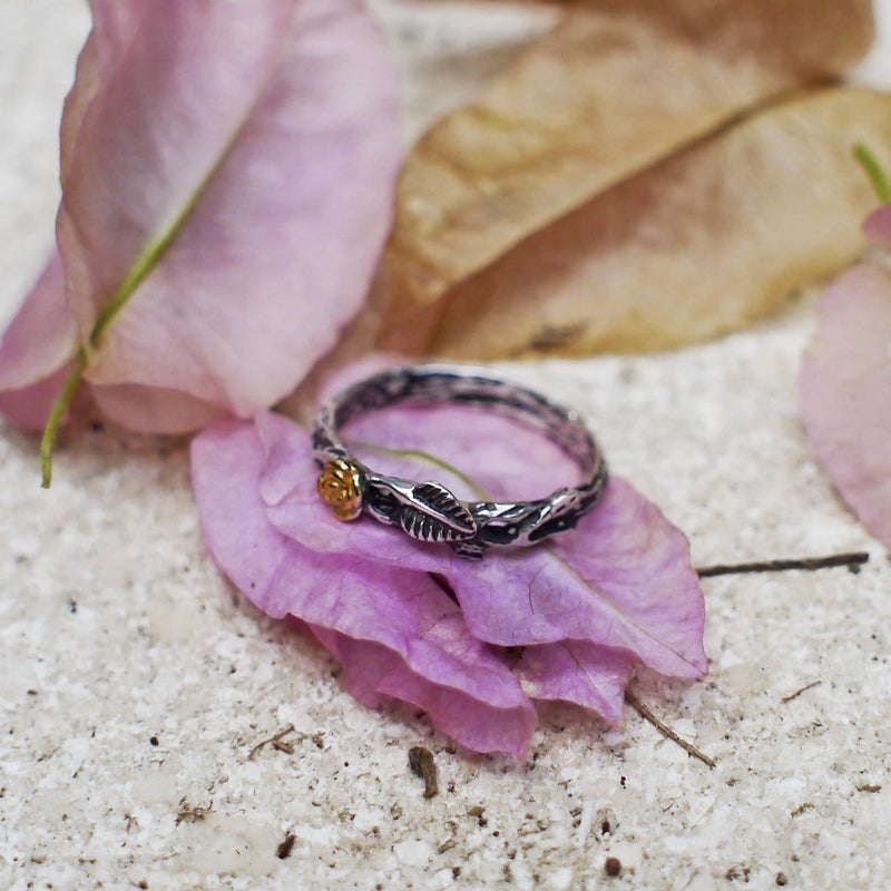 Sterling Silver Twig Band "Angel" - blacktreelab