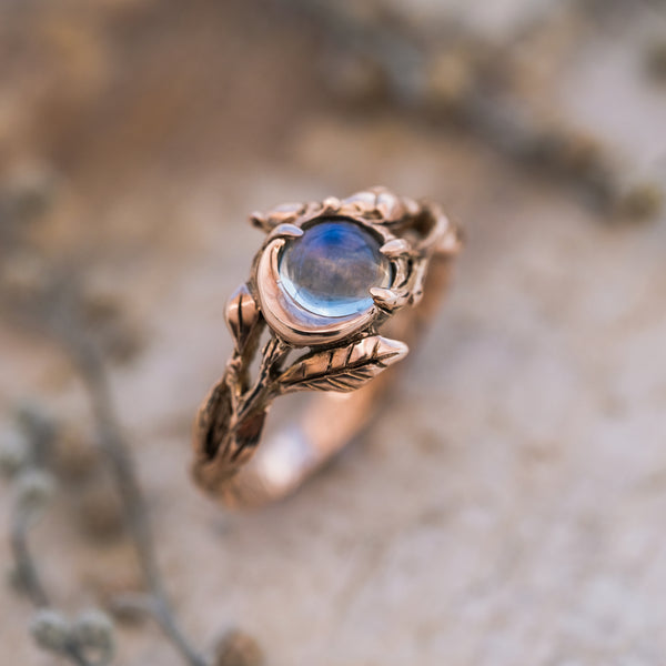 14K Rose Gold Engagement ring "Luna"