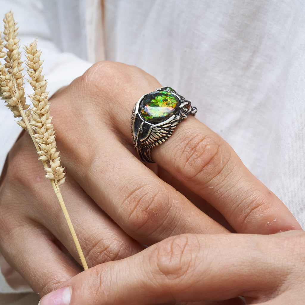 Ammolite Ring "Phoenix"
