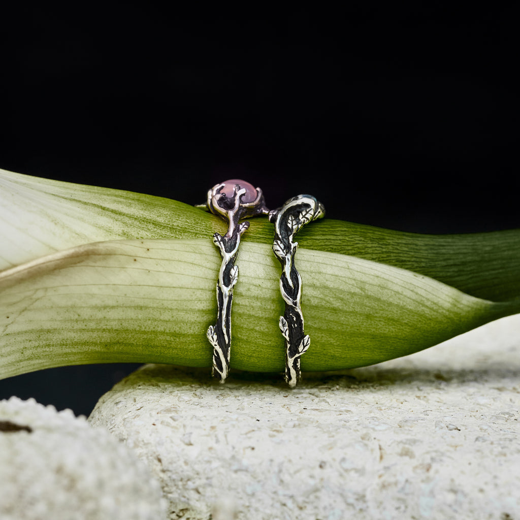 Engagement rings set "April"