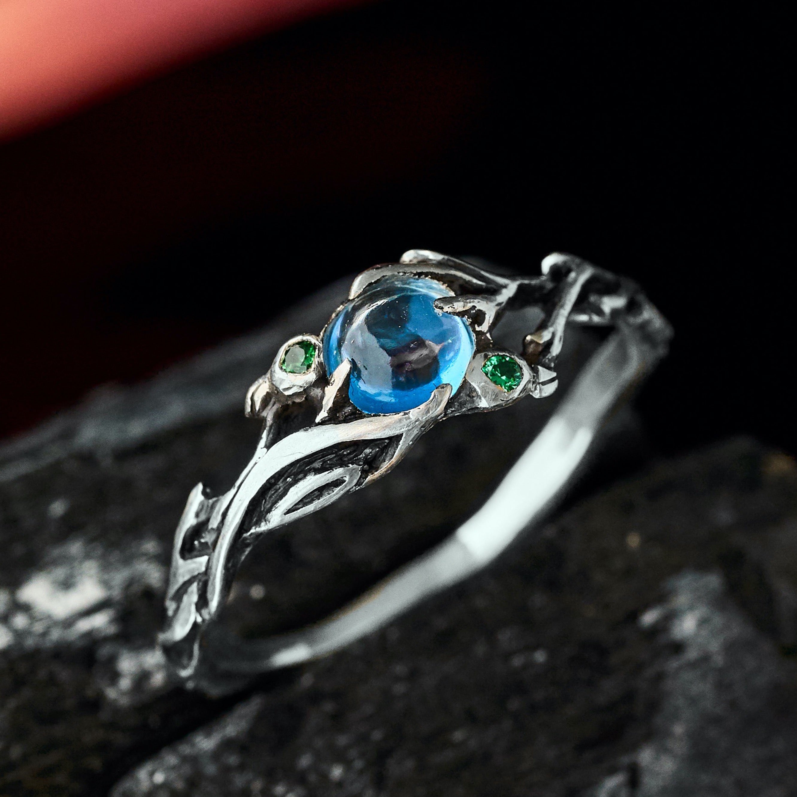 Blue Topaz Ring 