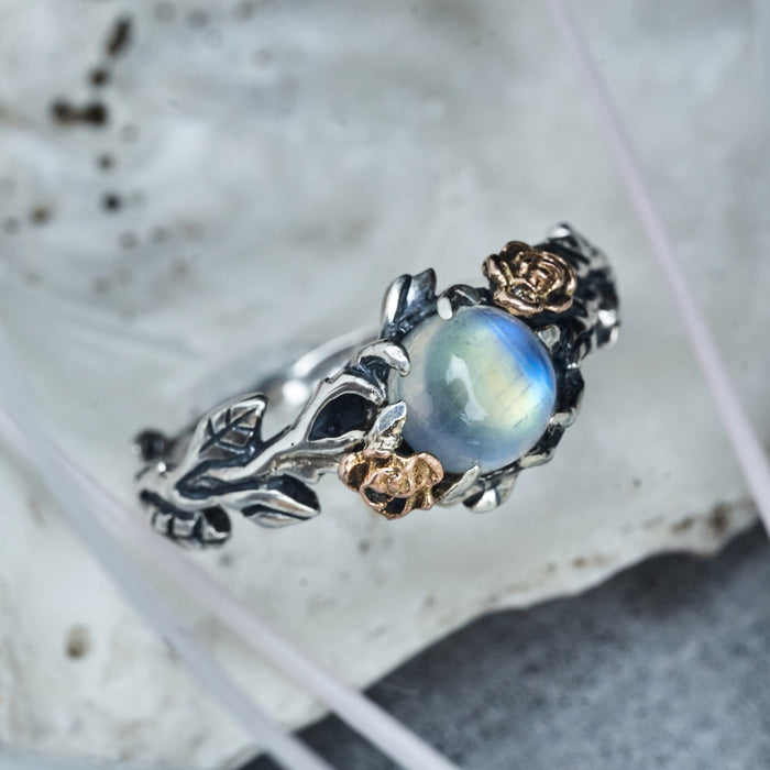 Moonstone Engagement Ring  "Primrose" by BlackTreeLab