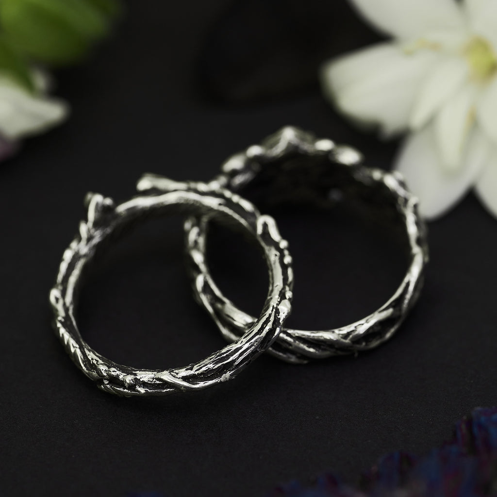 Labradorite Ring Set "Mona" by BlackTreeLab