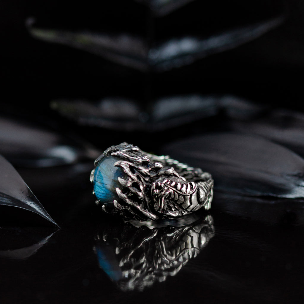 Dragon Labradorite Ring by BlackTreeLab