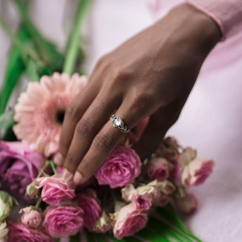 Moonstone Engagement ring Primrose