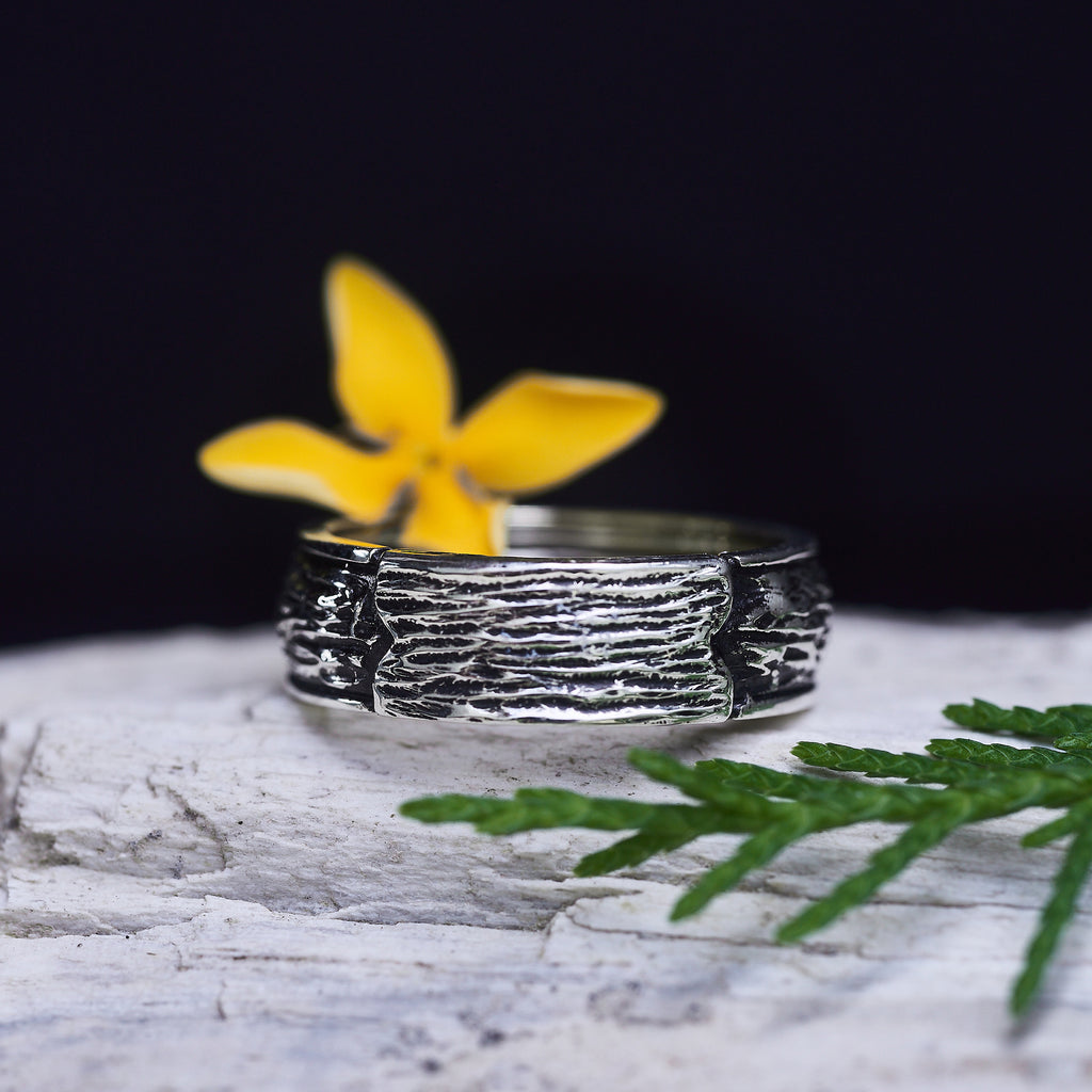 Tourmaline Wedding Ring "Moss" BlackTreeLab