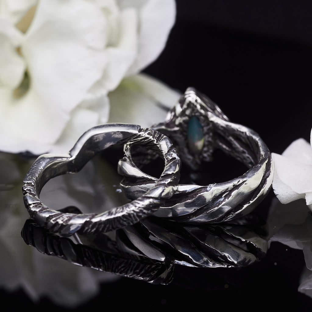 Fire Opal Engagement Ring Vivienne