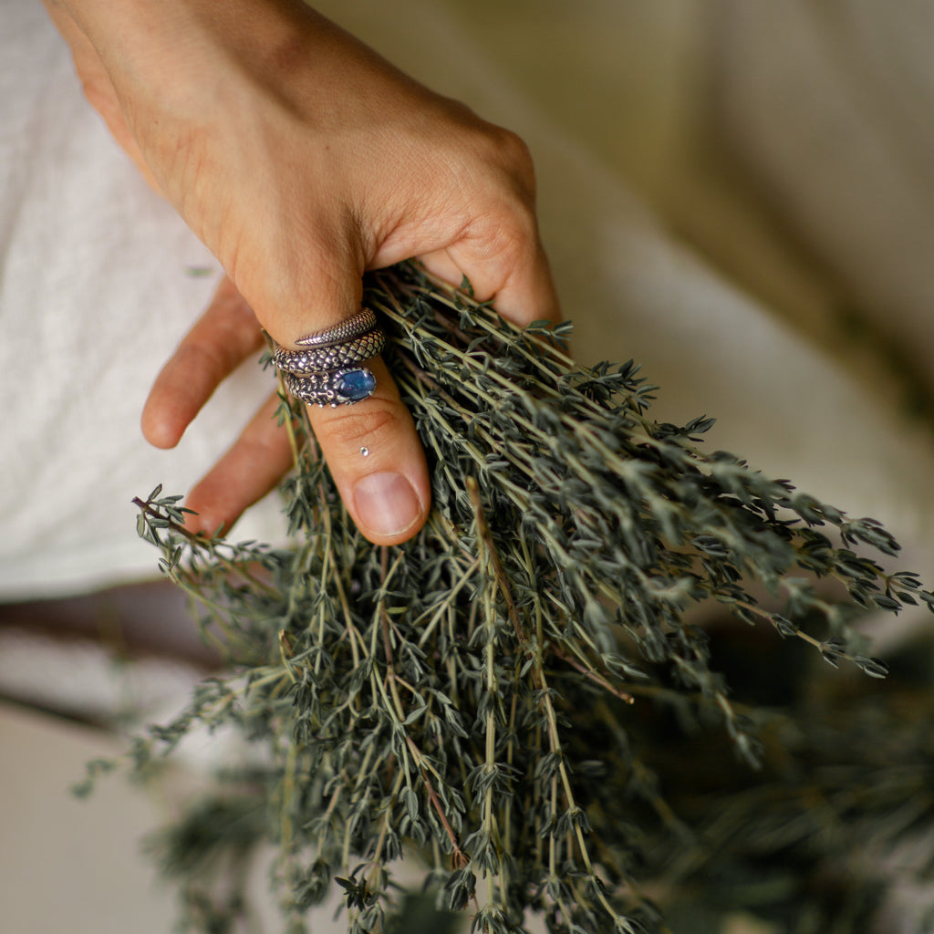 Snake Opal  Ring "Cosmosnake"
