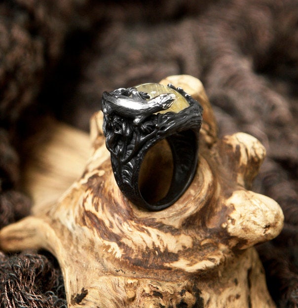 Sterling Silver Lizard Ring 