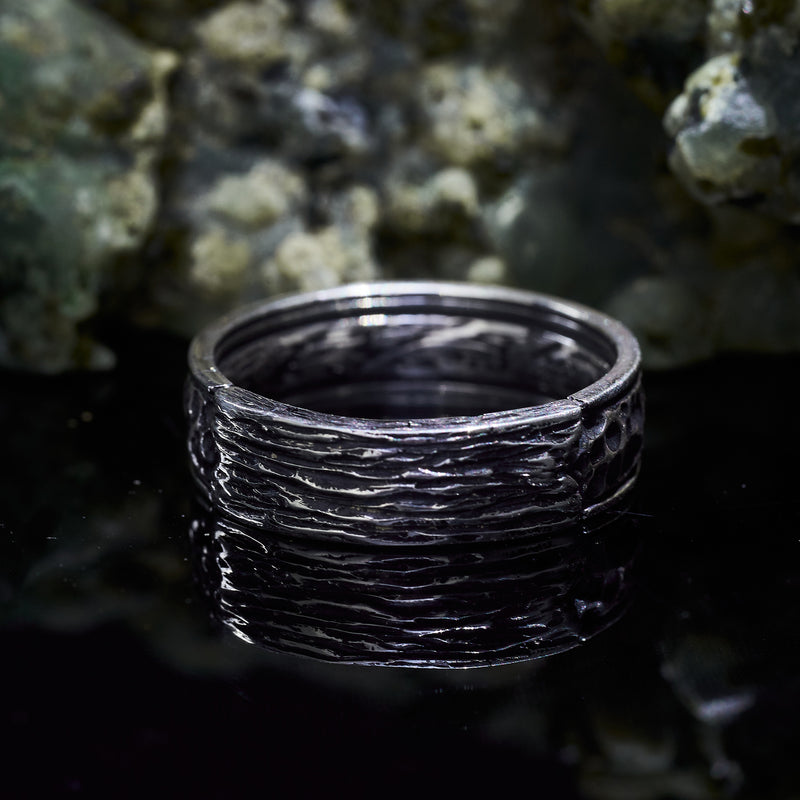 Silver Men’s wedding ring "Lilian"