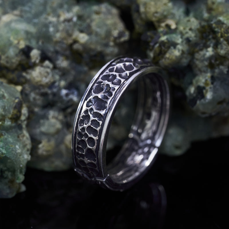 Silver Men’s wedding ring "Lilian"