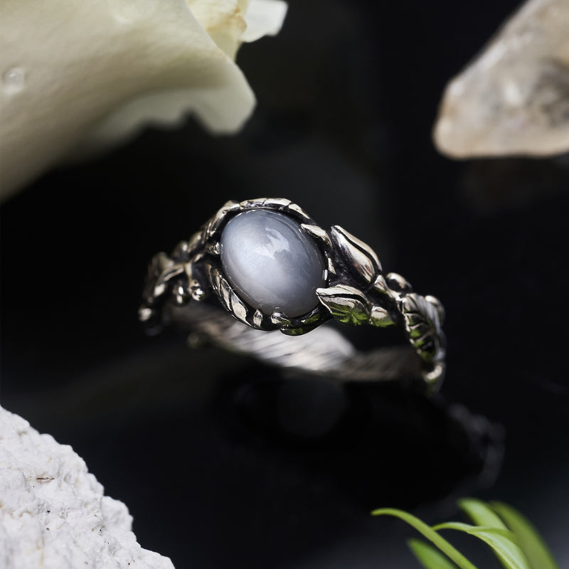 Moonstone Wedding Ring Alma