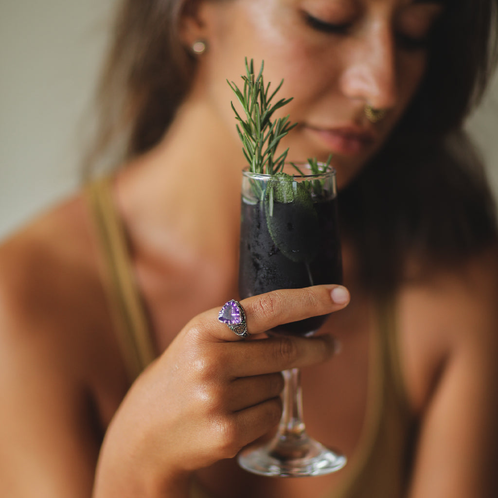 Amethyst ring Norse Mythology Ring Portal