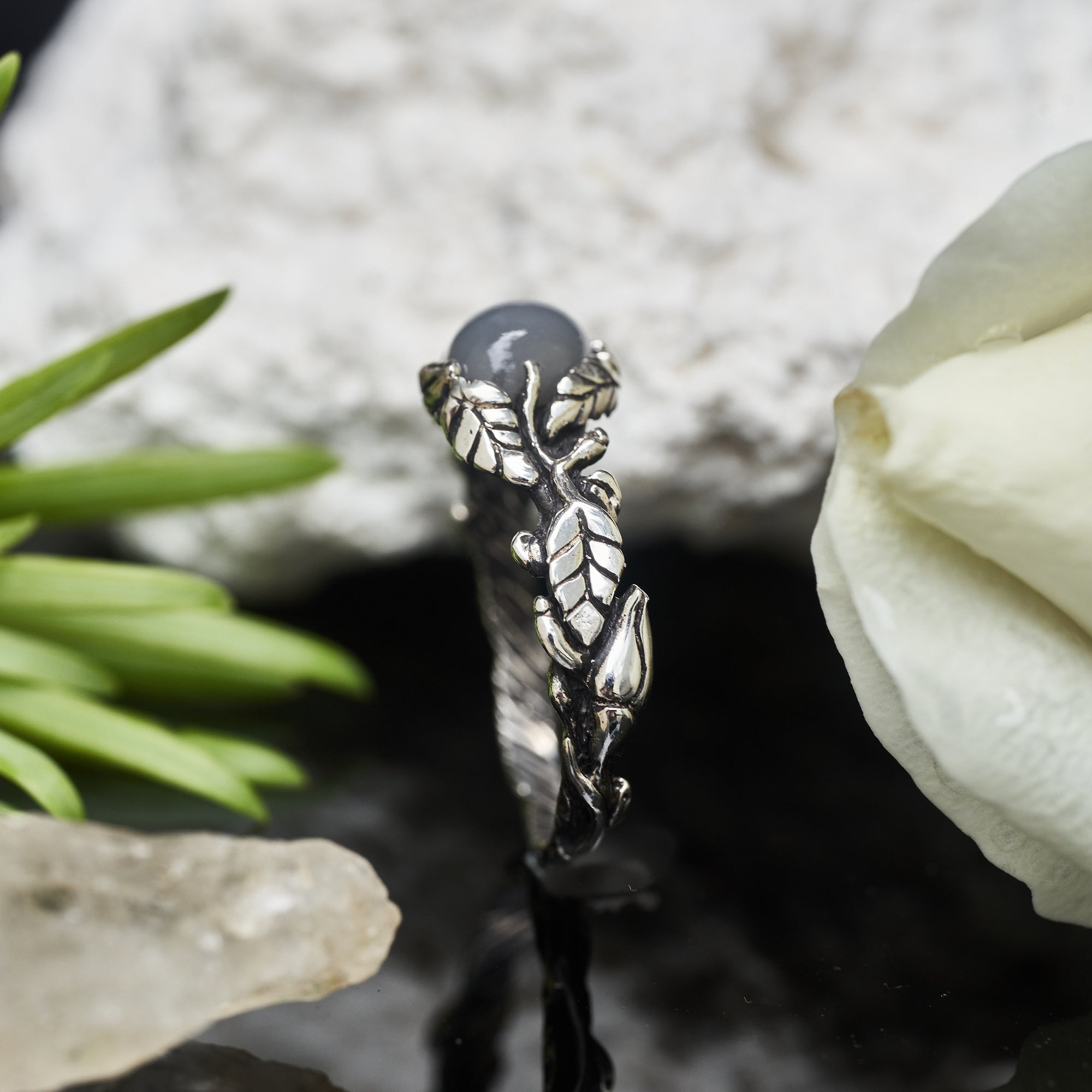 Moonstone Engagement Ring 