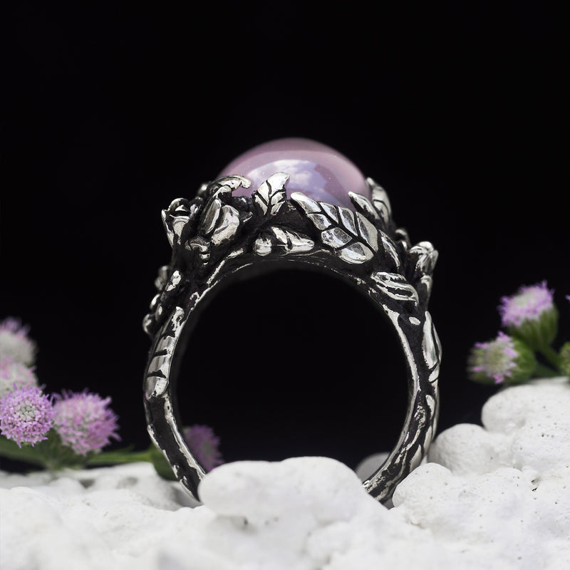Rose Quartz Ring "Blush" by BlackTreeLab