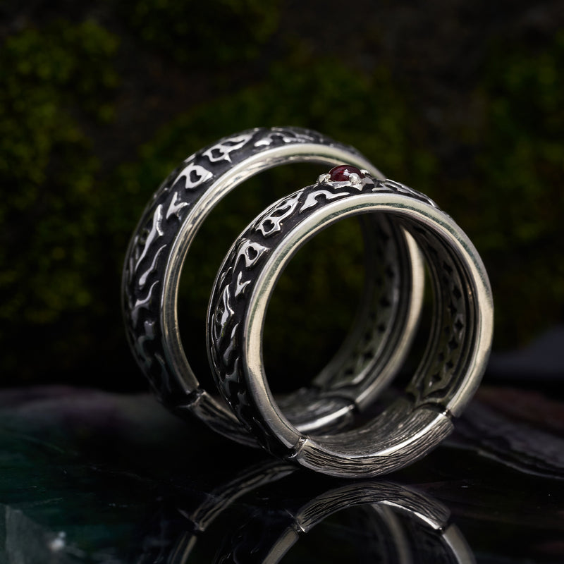 Ruby Couples Ring Set Dusk