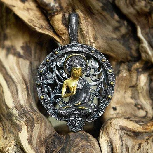 Sterling Silver Buddha Pendant
