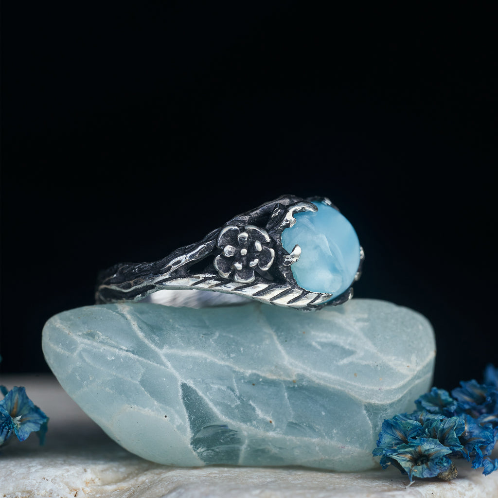 Larimar ring "Leda" BlackTreeLab
