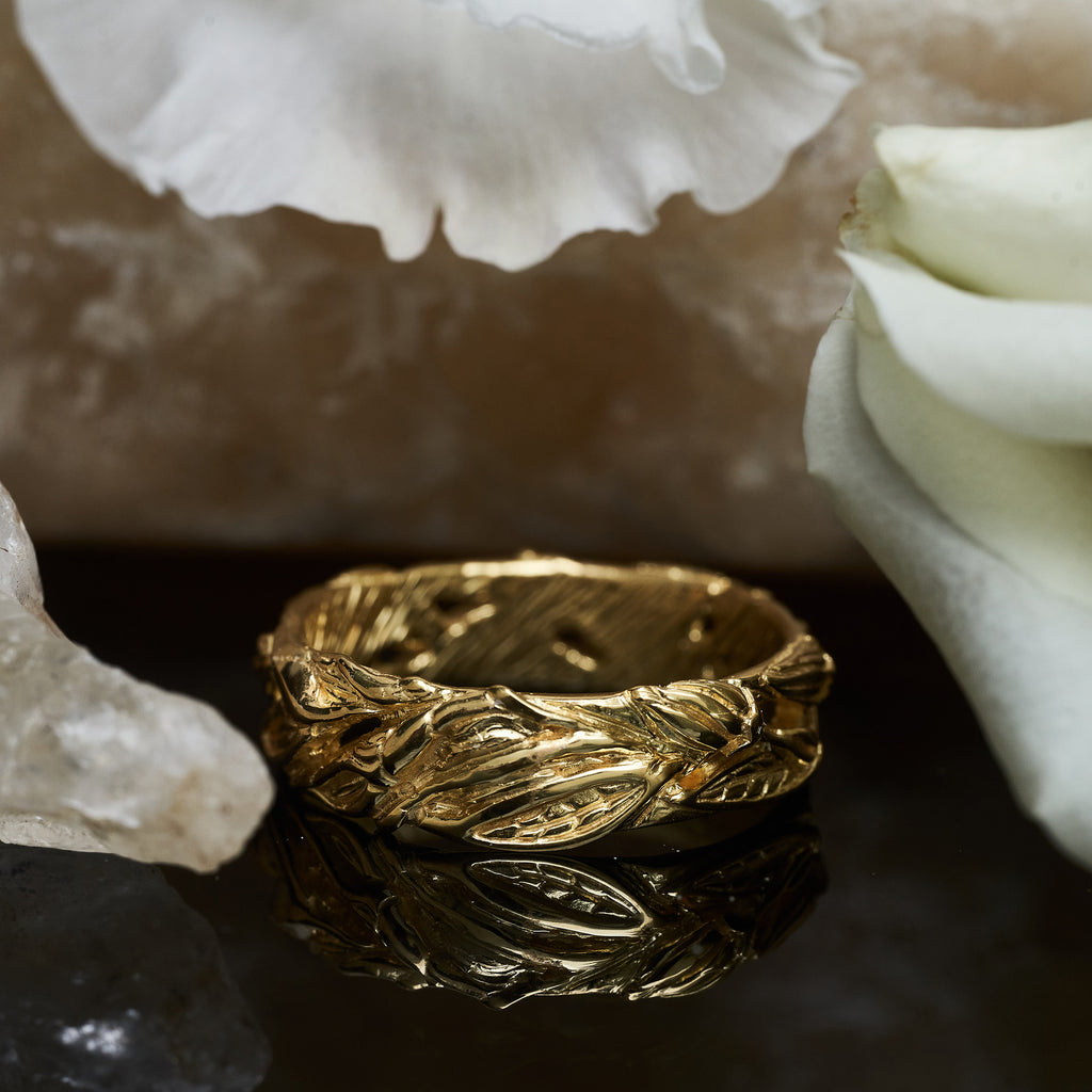 Gold Wedding Band by BlackTreeLab