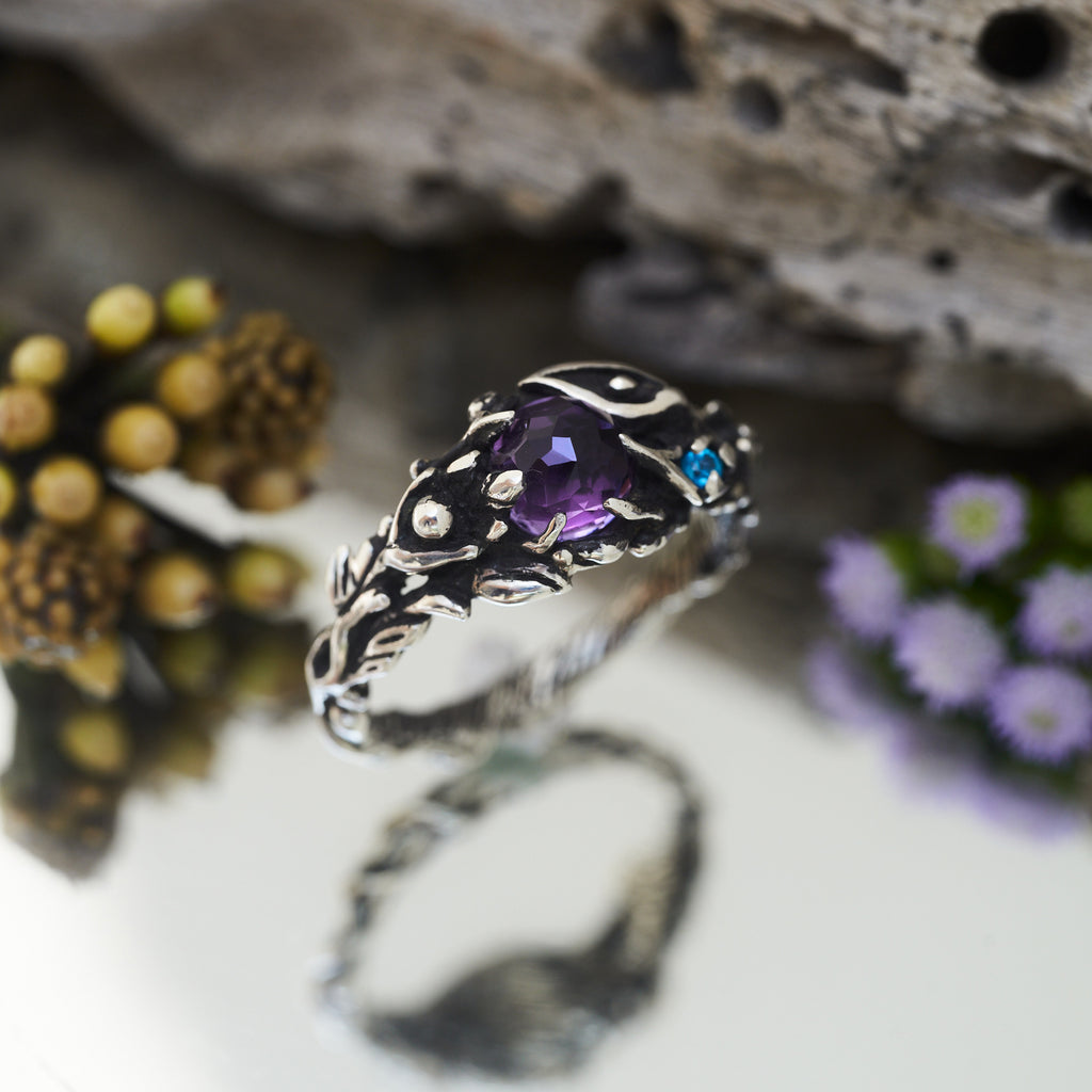 Amethyst Ring for women "Ione"