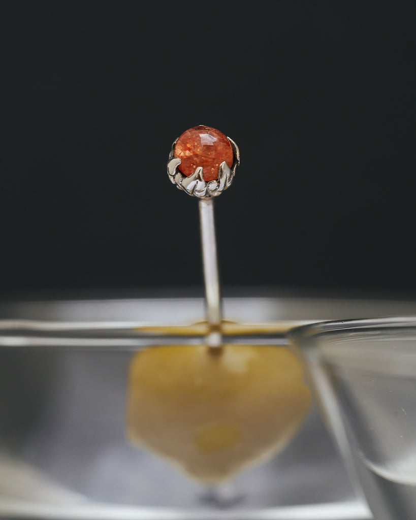 Sterling Silver Martini Cocktail Picks Set of 2 by BlackTreeLab 