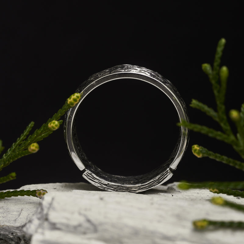 Men’s wedding ring "Moss" BlackTreeLab