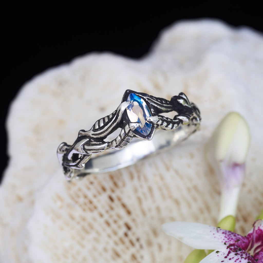 Moonstone Engagement Ring "Crystal"