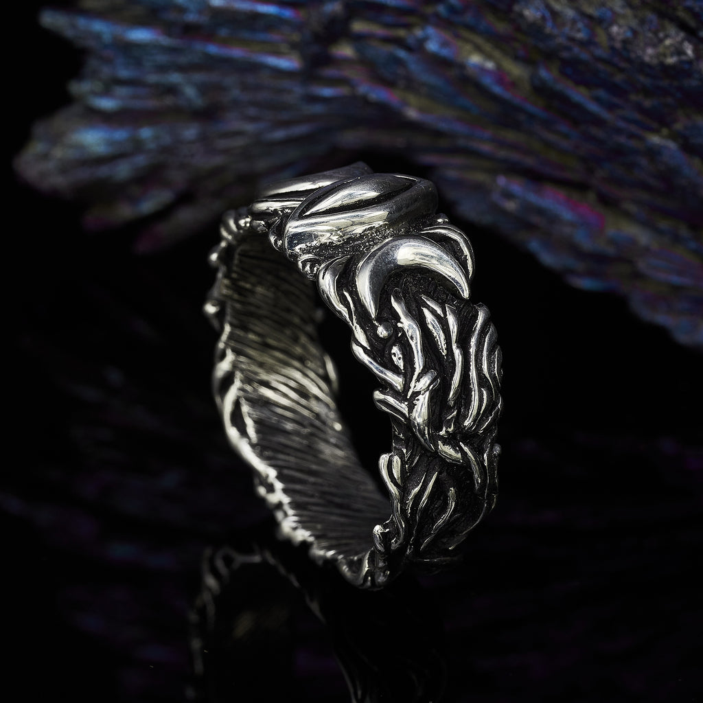 Men's Sterling Silver Wedding Band "Soma"