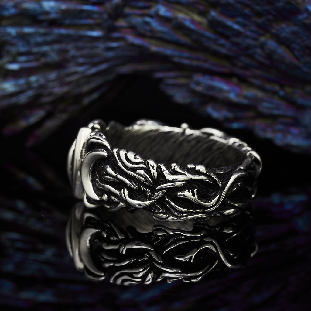 Men's Sterling Silver Wedding Band "Soma"