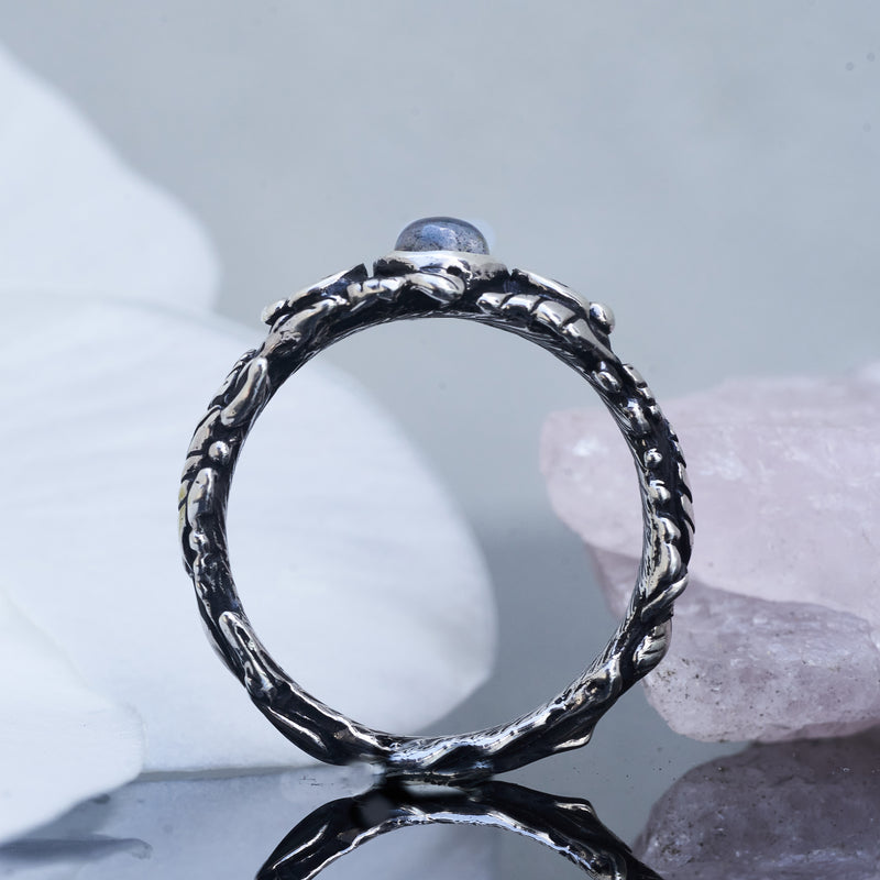 Triple Moon  Labradorite Ring Deva