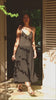 Silk Crepe and Viscose Jumpsuit "Colette" in Classic Black