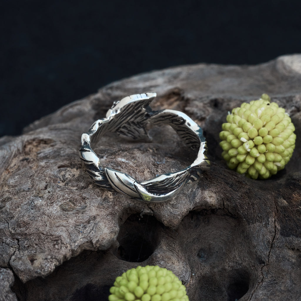 Green Amethyst Ring "Astrid" 